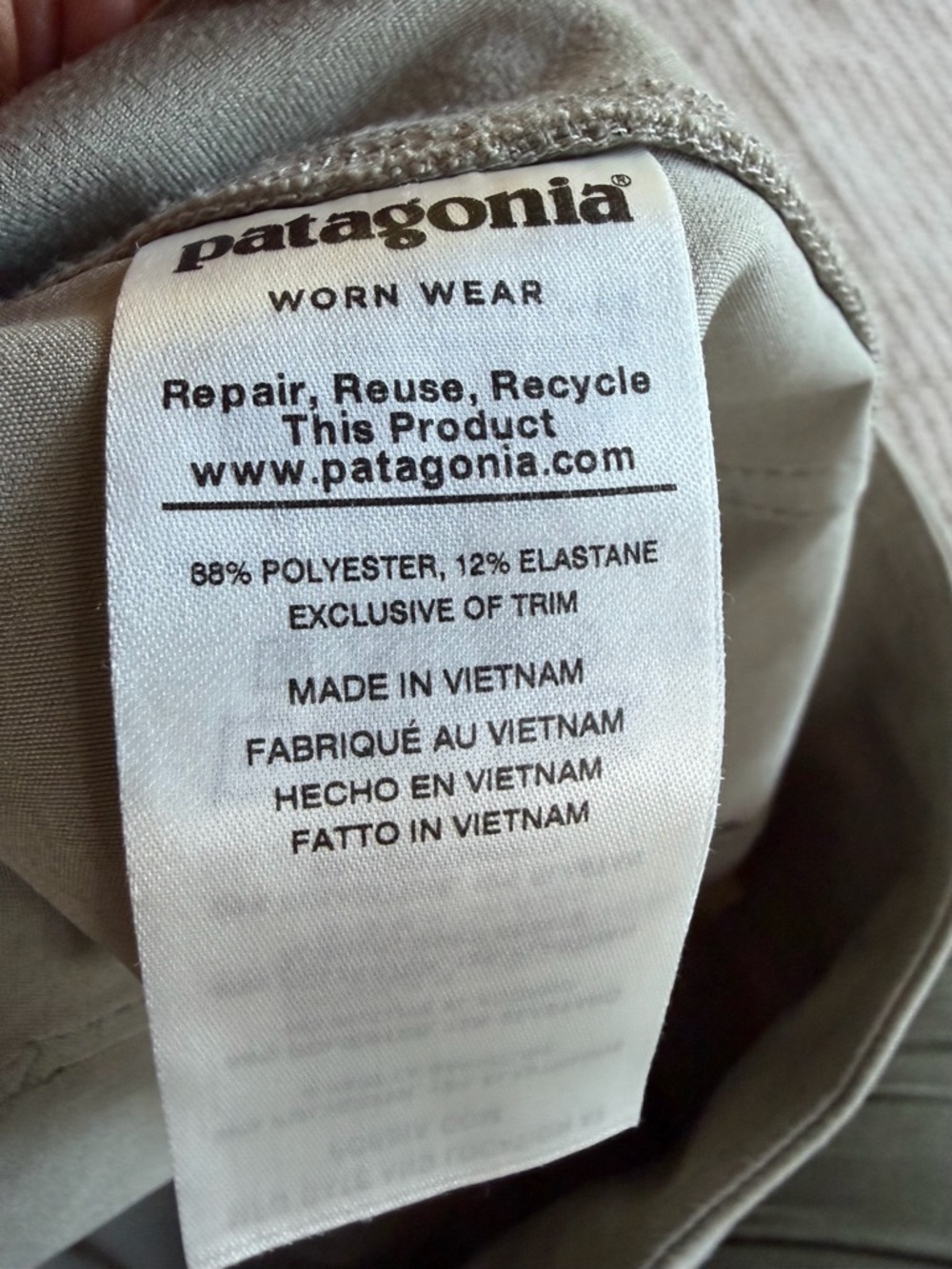 Women’s Patagonia Happy Hike 4” Shorts XS Khaki - Picture 4 of 8